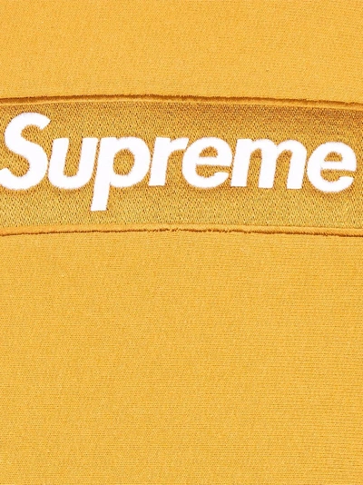 Shop Supreme Box Logo Drawstring Hoodie In Orange
