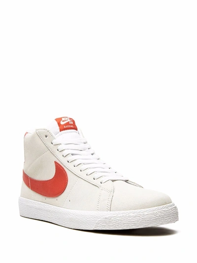 Shop Nike Sb Zoom Blazer Mid "lobster" Sneakers In Neutrals