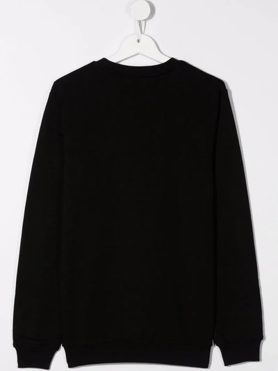 Shop Msgm Teen Logo-print Sweatshirt In Black