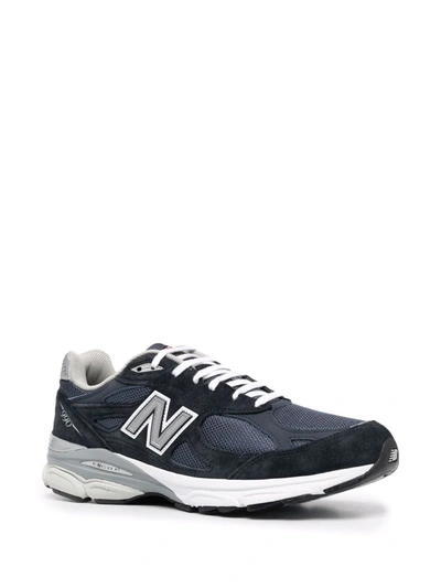 Shop New Balance Made In Usa 990v3 Low-top Sneakers In Blue