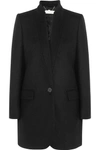 Stella Mccartney Bryce Melton Wool-blend Coat In Black