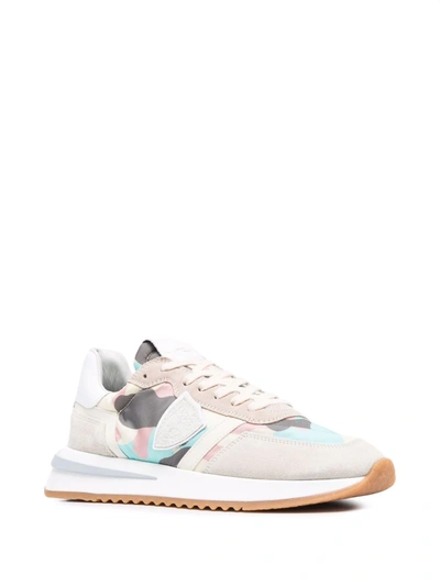 Philippe Model Tropez 2.1 Camouflage Sneakers In Nude