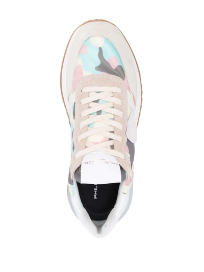 Philippe Model Tropez 2.1 Camouflage Sneakers In Nude