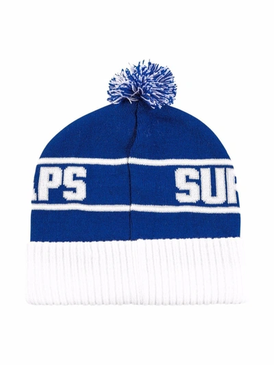 Shop Supreme X Wtaps Knitted Beanie In White