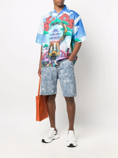 Gcds Multicolor One Piece Edition Land Of Wano Shirt In Blau