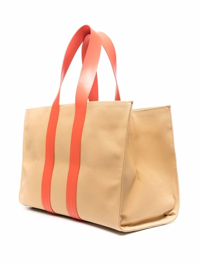 Shop Sunnei Parallelepipedo Classic Shoulder Bag In Nude