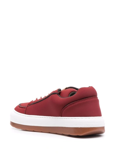 Shop Sunnei Dreamy Lace-up Sneakers In Rot