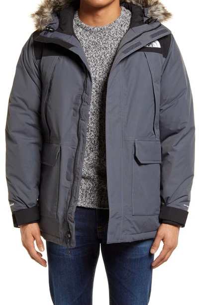 The North Face 'mcmurdo Parka Ii' Waterproof Goose Down Coat With Faux Fur  Trim In Vanadis Grey | ModeSens