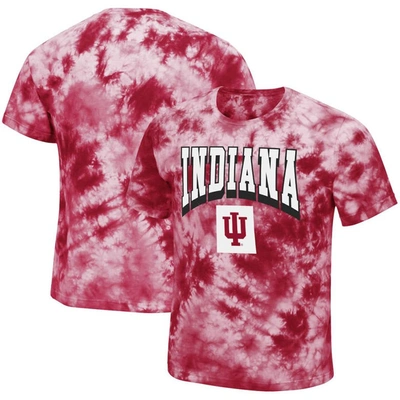 Shop Colosseum Crimson Indiana Hoosiers Pickford Tie-dye T-shirt