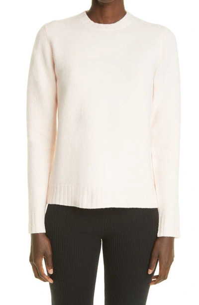 JIL SANDER BOILED WOOL CREWNECK SWEATER 