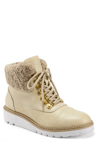 Shop Aerosoles Alden Cuffed Lace-up Boot In Stone Taupe Com