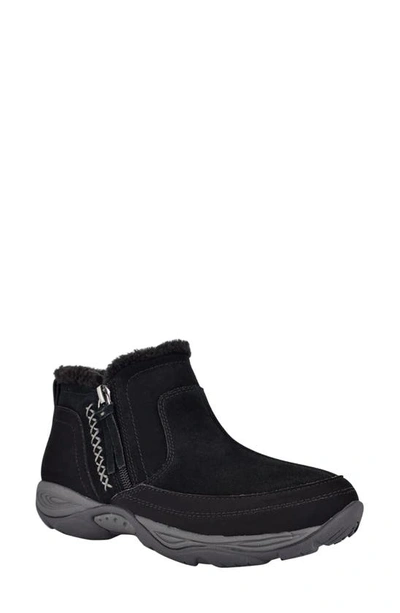 Easy Spirit Epic Womens Suede Water Resistant Ankle Boots In Black