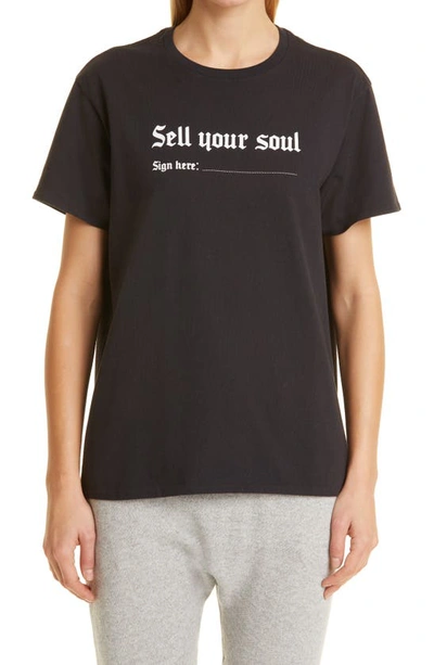 Shop R13 Sell Your Soul Boy Tee In Washed Black