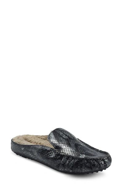 Shop Aerosoles West Mule In Grey Snake