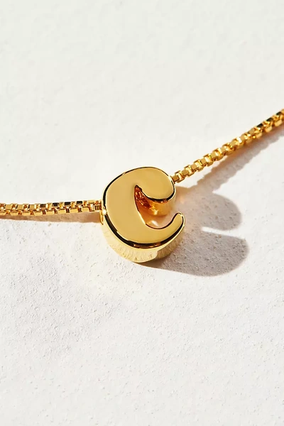 Shop Anthropologie 14k Gold Mini Monogram Necklace