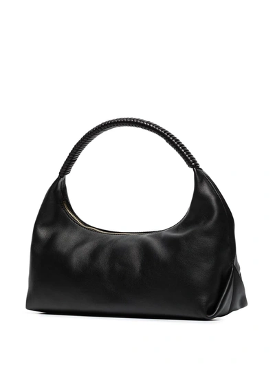Shop Khaite The Remi Hobo Shoulder Bag In Black