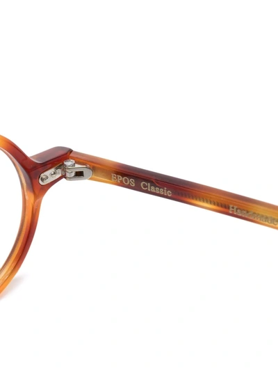 Epos Round-frame Tortoiseshell Glasses In Brown
