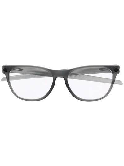 Shop Oakley Rectangle-frame Glasses In Grey
