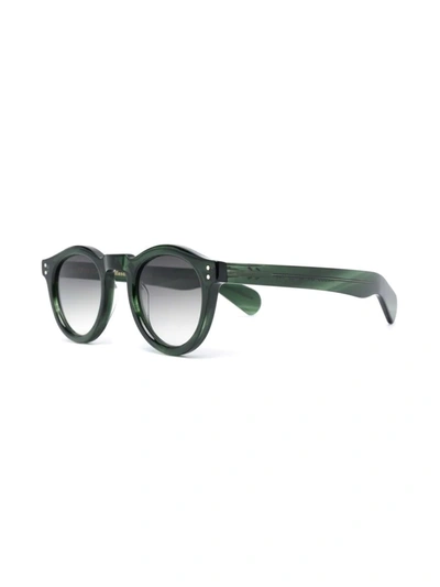 Epos Classic Round-frame Sunglasses In Green