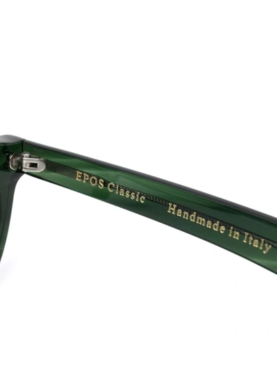 Epos Classic Round-frame Sunglasses In Green