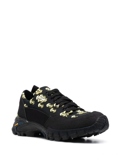 Shop Cecilie Bahnsen Max Patterned Jacquard Sneakers In Black