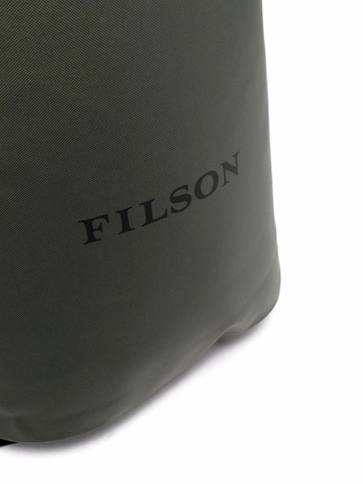 Shop Filson Logo-print Dry Bag In Green