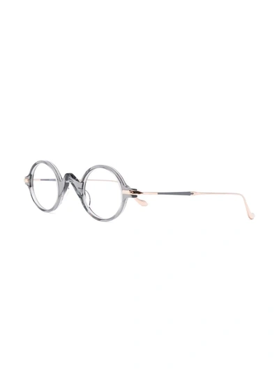Matsuda Round Frame Glasses In Grey