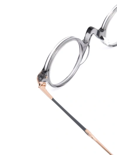 Matsuda Round Frame Glasses In Grey