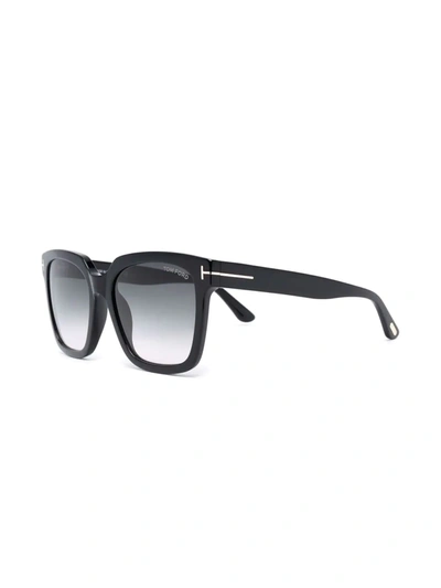 Shop Tom Ford Square-frame Tinted Sunglasses In Black