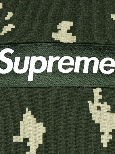 Shop Supreme Box Logo Hoodie In Green