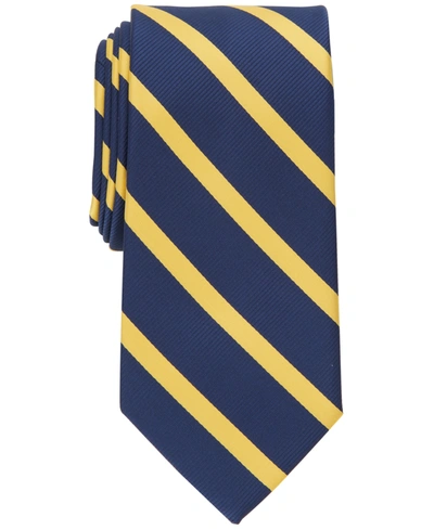 Shop Club Room Men's Classic Diagonal Stripe Tie, Created For Macy's In Yellow