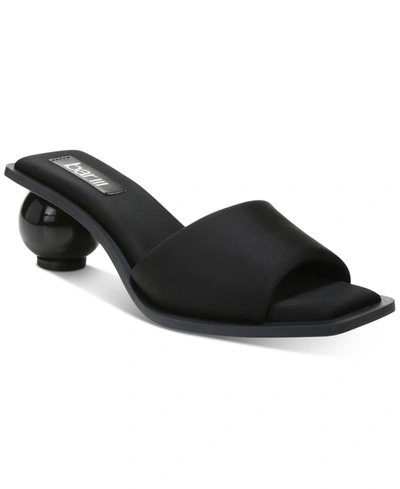 Shop Bar Iii Women's Cayymen Ball Heel Sandals, Created For Macy's In Black