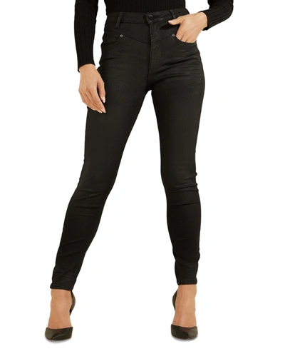 Shop Guess Super High Rise Skinny Jeans In Planet Luxe
