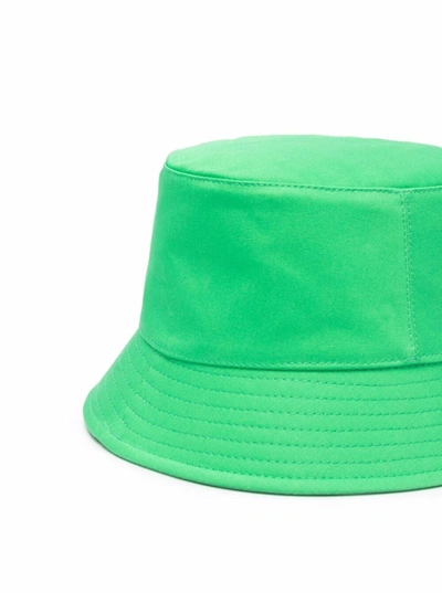 Shop Philosophy Di Lorenzo Serafini Green Bucket Hat With Smile Logo