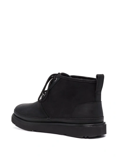 Shop Ugg Shearling-lined Leather Ankle Boots In Black