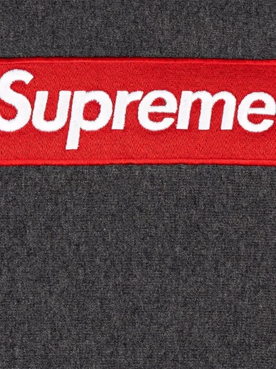 Supreme Box Logo Hoodie In Grey