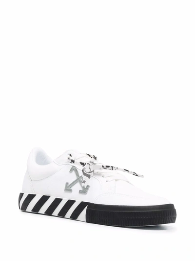 Shop Off-white Low Vulcanized Sneakers In Green