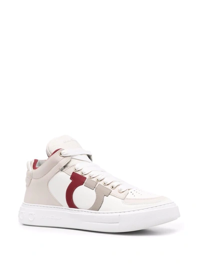Shop Ferragamo Marvelous High-top Sneakers In White