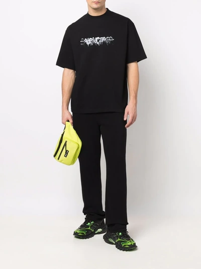 Balenciaga Men's Slime-logo Relaxed T-shirt In Black | ModeSens