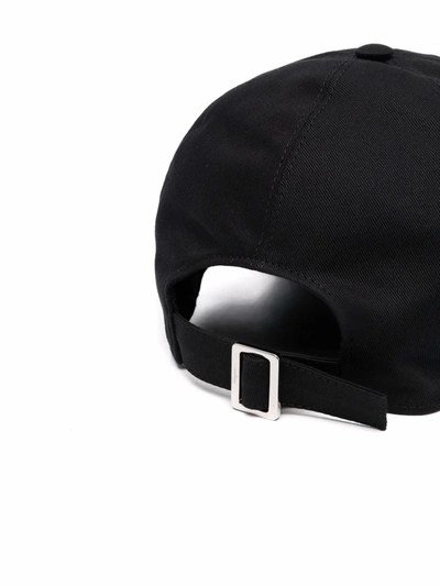 Ferragamo Gancini-embroidered Baseball Cap In Black