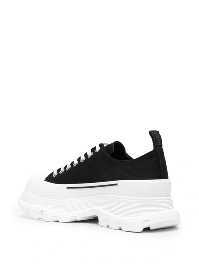 Alexander Mcqueen Canvas Tread Slick Sneaker In Schwarz