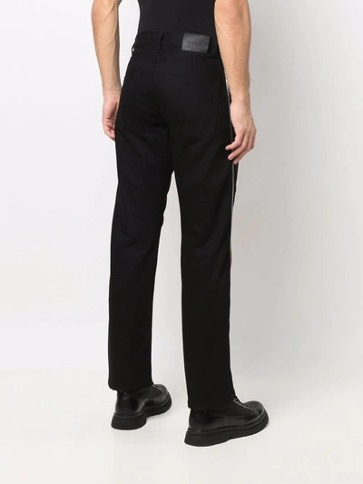 Shop Alexander Mcqueen Mid-rise Straight-leg Trousers In Black
