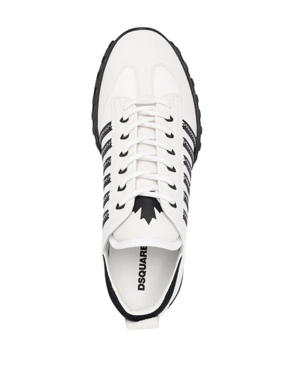 Shop Dsquared2 Legend Low-top Sneakers In Weiss