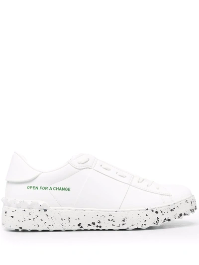 Shop Valentino Untitled Open Sneakers In Weiss