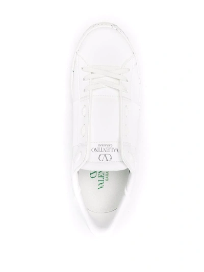 Shop Valentino Untitled Open Sneakers In Weiss