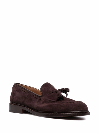 Tricker's Loafers With Tassel Detail And Stacked Heel In Brown
