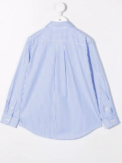 Polo Ralph Lauren Embroidered-pony Shirt In Blue