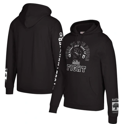 Shop Mitchell & Ness Kareem Abdul-jabbar Black Social Justice Warrior Together Pullover Hoodie