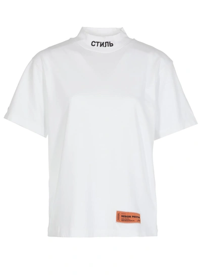 Shop Heron Preston T-shirts And Polos In White Blac