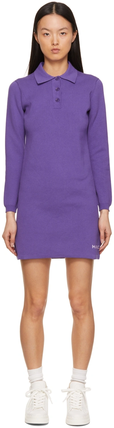 Shop Marc Jacobs Purple 'the 3/4 Tennis Dress' Dress In 511 Purple Potion